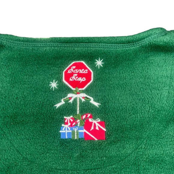 Vintage Decorated Originals Green Christmas Cardigan‎ Sweater Women's Large - Picture 5 of 6
